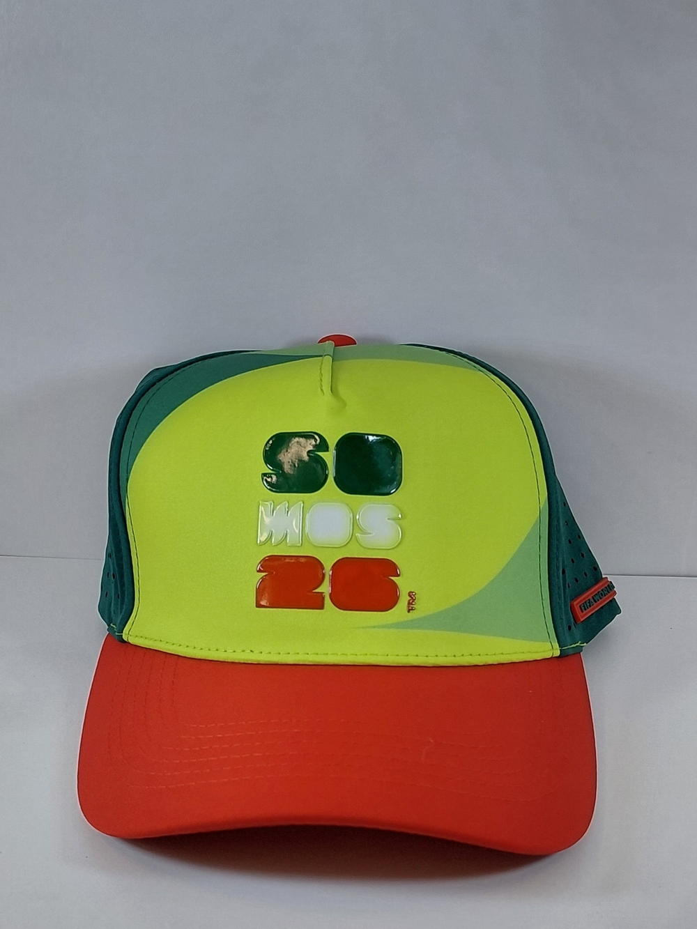 FIFA World Cup Soccer Colorblock Baseball Cap Mesh Back Adjustable Green Red NWT